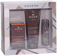 Nuxe Men promocyjny zestaw - żel nawilżający do twarzy 50 ml + żel pod prysznic 200 ml + żel do golenia 35 ml