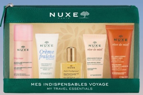 Nuxe My Travel Essentials promocyjny zestaw podróżny z kosmetyczką 2022