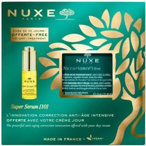 Nuxe Nuxuriance Ultra zestaw promocyjny - krem przeciwstarzeniowy do skóry suchej i bardzo suchej 50 ml + Super Serum uniwersalny koncentrat przeciwstarzeniowy 5 ml GRATIS !!!