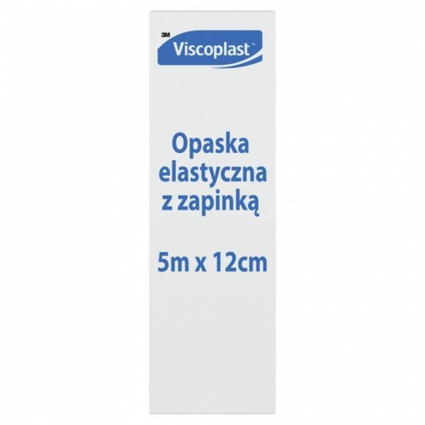 Opaska elastyczna tkana z zapinką 5m x 12cm (3M)