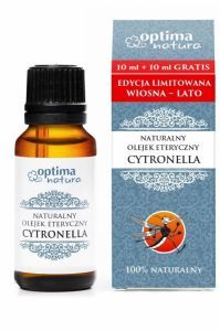 Optima Natura naturalny olejek eteryczny Cytronella 10 ml + 10 ml GRATIS!!!