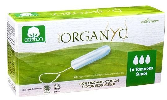 Organyc tampony Super ze 100% ekologicznej bawełny x 16 szt
