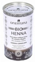 Orientana Bio Henna naturalna roślinna farba do włosów długich - gorzka czekolada 100 g