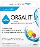 Orsalit dla dorosłych x 10 sasz o smaku malinowo - cytrynowym