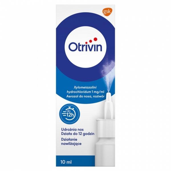Otrivin 0,1% aerozol do nosa 10 ml (nowy atomizer)