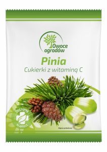 Owoce Ogrodów Pinia - ziołowe cukierki z pinią i witaminą C 50 g