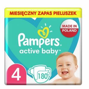 Pampers Active Baby 4 (9-14 kg) pieluchy x 180 szt