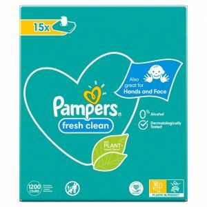 Pampers Fresh Clean chusteczki nawilżane 15 x 80 szt (15-pack)