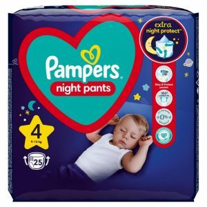 Pampers Night Pants 4 (9-15 kg) pieluchomajtki x 25 szt