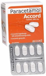 Paracetamol Accord 500 mg x 24 tabl