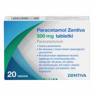 Paracetamol Zentiva 500 mg x 20 tabl
