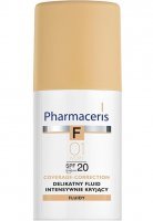 Pharmaceris f - delikatny fluid intensywnie kryjący o przedłużonej trwałości spf 20 ivory (01 - kość słoniowa) 30 ml