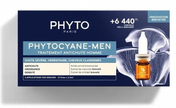Phyto phytocyane kuracja przeciw wypadaniu włosów dla mężczyzn 12 amp x 3,5 ml