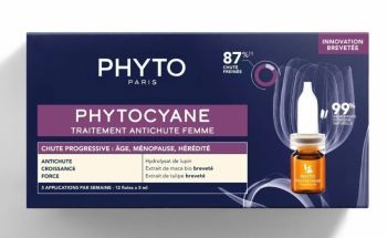Phyto Phytocyane Progressive kuracja przeciw postępującemu wypadaniu włosów dla kobiet 12 amp x 5 ml