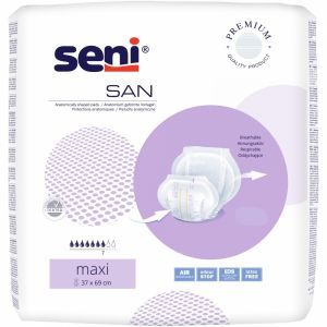 Pieluchy anatomiczne San Seni Maxi x 10 szt (nowa wersja)