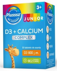 Plusssz Junior D3 + Calcium x 30 tabl