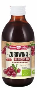 Polska Róża ekologiczny sok z owoców żurawiny 250 ml