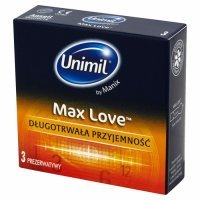 Prezerwatywy Unimil Max Love x 3 szt