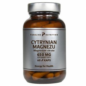 Pureline Nutrition Cytrynian Magnezu 650 mg x 60 kaps