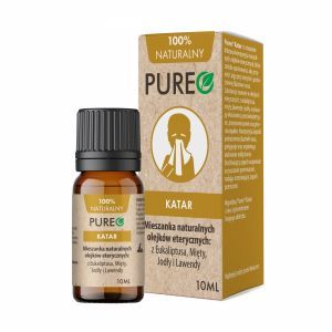 Pureo Katar 100% naturalny olejek eteryczny Eukaliptus, Mięta, Jodła i Lawenda 10 ml