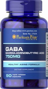 Puritan's Pride GABA 750 mg x 90 kaps