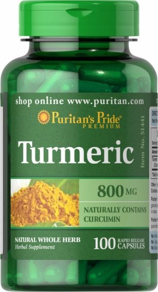 Puritan's Pride Kurkuma 800 mg x 100 kaps