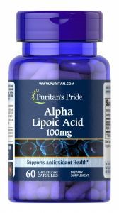 Puritan's Pride Kwas Alfa Liponowy 100 mg x 60 kaps