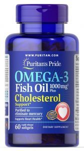 Puritan's Pride Omega 3 Plus Cholesterol 1000 mg x 60 kaps