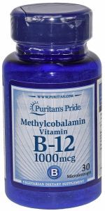 Puritan's Pride Witamina B-12 1000 mcg Metylokobalamina x 30 tabl