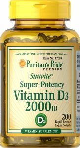 Puritan's Pride Witamina D3 2000 IU x 200 kaps