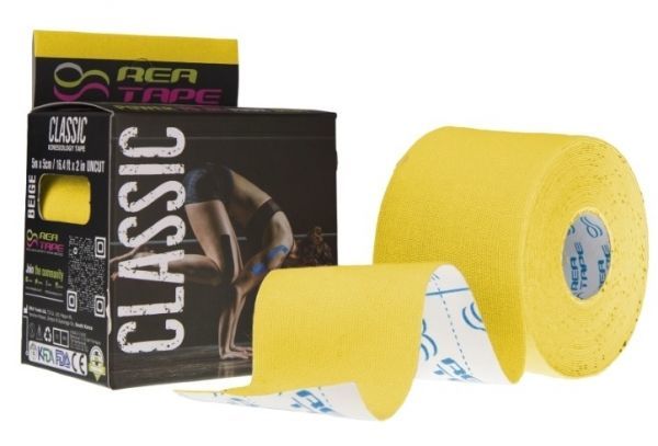 REA Tape Classic taśma kinesiology (żółta)