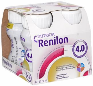 Renilon 4.0 o smaku morelowym 4 x 125 ml