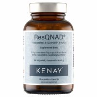 ResQNAD Resveratrol & Quercetin & NAD+ (resweratrol, kwercetyna, NAD) x 60 kaps (Kenay)