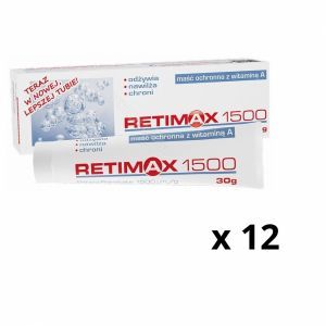 Retimax 1500 maść ochronna z witaminą a 12 x 30 g (12-pack)