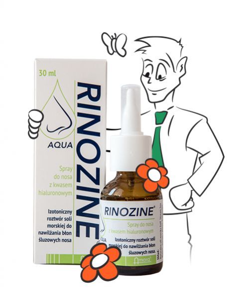 Rinozine AQUA spray do nosa z kwasem hialuronowym 30 ml