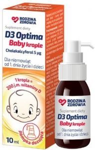 Rodzina Zdrowia D3 Optima Baby krople 10 ml
