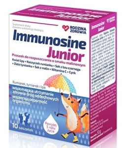 Rodzina Zdrowia Immunosine Junior x 10 sasz o smaku malinowym