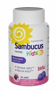 Sambucus Kids D3 żelki x 64 szt