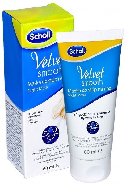 Scholl Velvet Smooth maska do stóp  na noc 60 ml