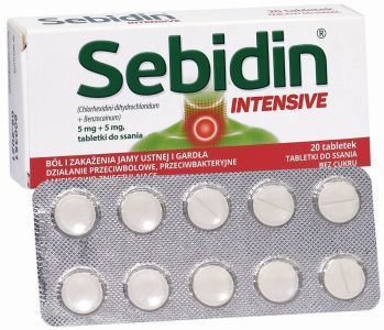 Sebidin Intensive x 20 tabletek do ssania