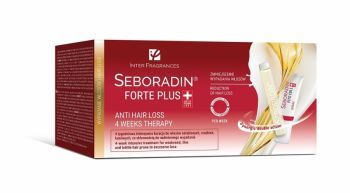 Seboradin Forte Plus promocyjny zestaw - ampułki do włosów 24 po 5.5 ml + serum do włosów 4 x 6 g
