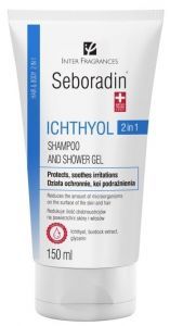 Seboradin ICHTYOL szampon & żel przeciwłupieżowy do skóry wrażliwej atopowej 2w1 150 ml