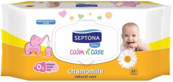 Septona baby chusteczki nawilżane dla dzieci Chamomille x 64 szt
