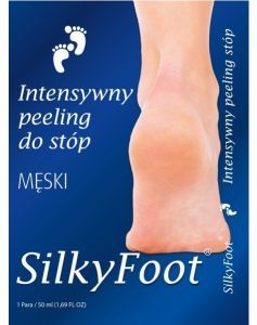 SilkyFoot intensywny peeling do stóp męski x 1 para (skarpetki)