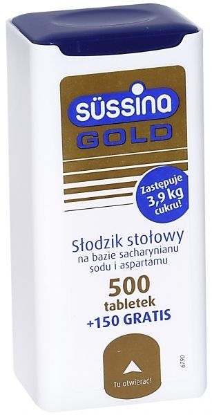 Słodzik sussina gold x 500 tabl + 150 tabl