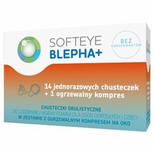 Softeye Blepha chusteczki okulistyczne x 14 szt + 1 ogrzewalny kompres