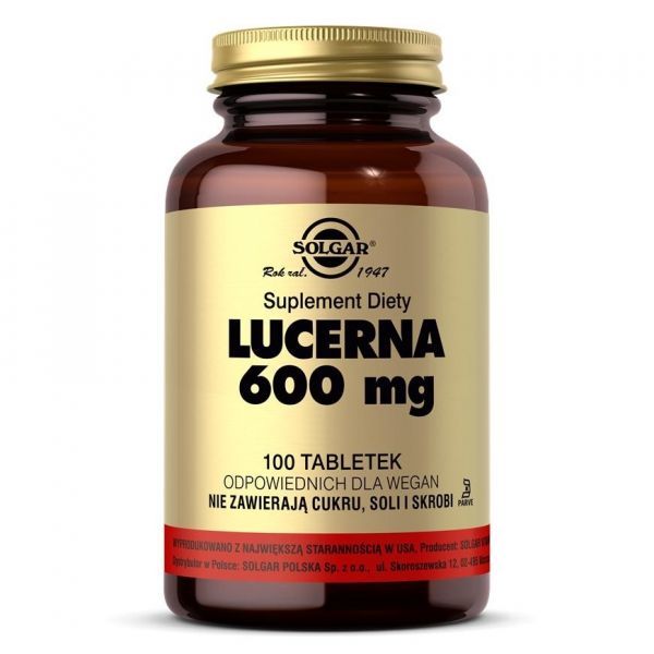Solgar Lucerna 600 mg x 100 tabl