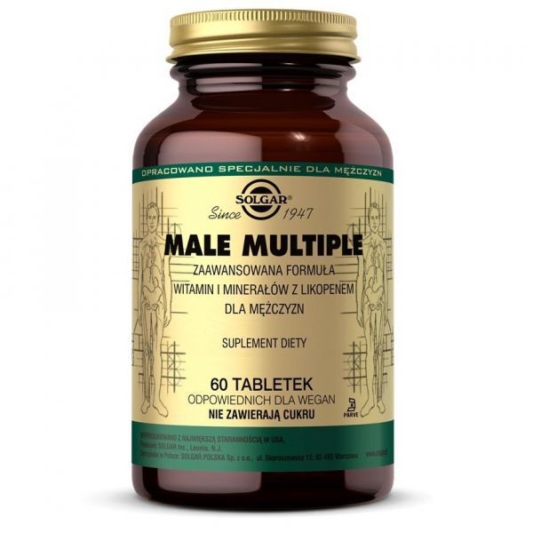 Solgar Male Multiple x 60 tabl (witaminy i minerały dla mężczyzn)