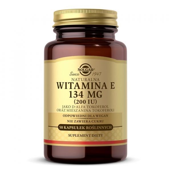 Solgar Naturalna Witamina E 134 mg x 50 kaps