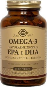 Solgar Omega-3 naturalne źródło EPA i DHA x 60 kaps